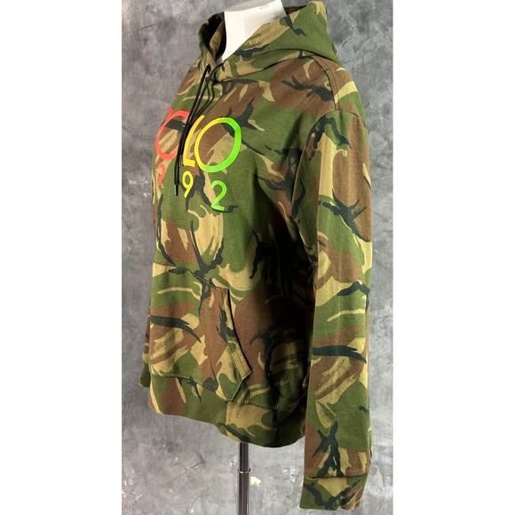 Polo Ralph Lauren 1992 LOGO Camo Hooded Sweatshirt Pullover Men's sz Lg (15872) - Picture 4 of 11
